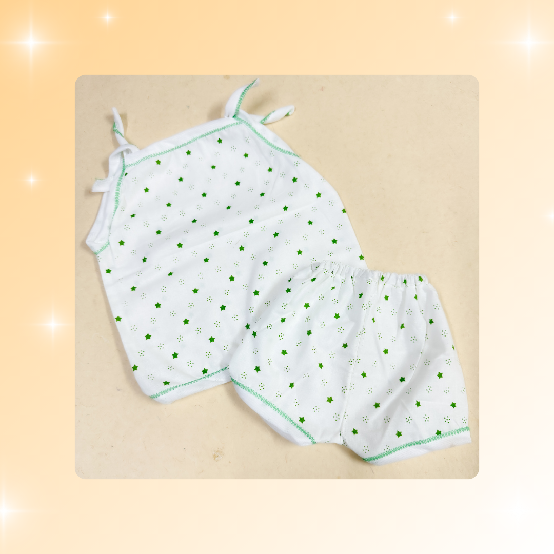 Baby Cotton Jhabla Combo Pack of 6 – 3 Shades (Red, Blue, Green) | Soft & Breathable | Unisex Baby Wear