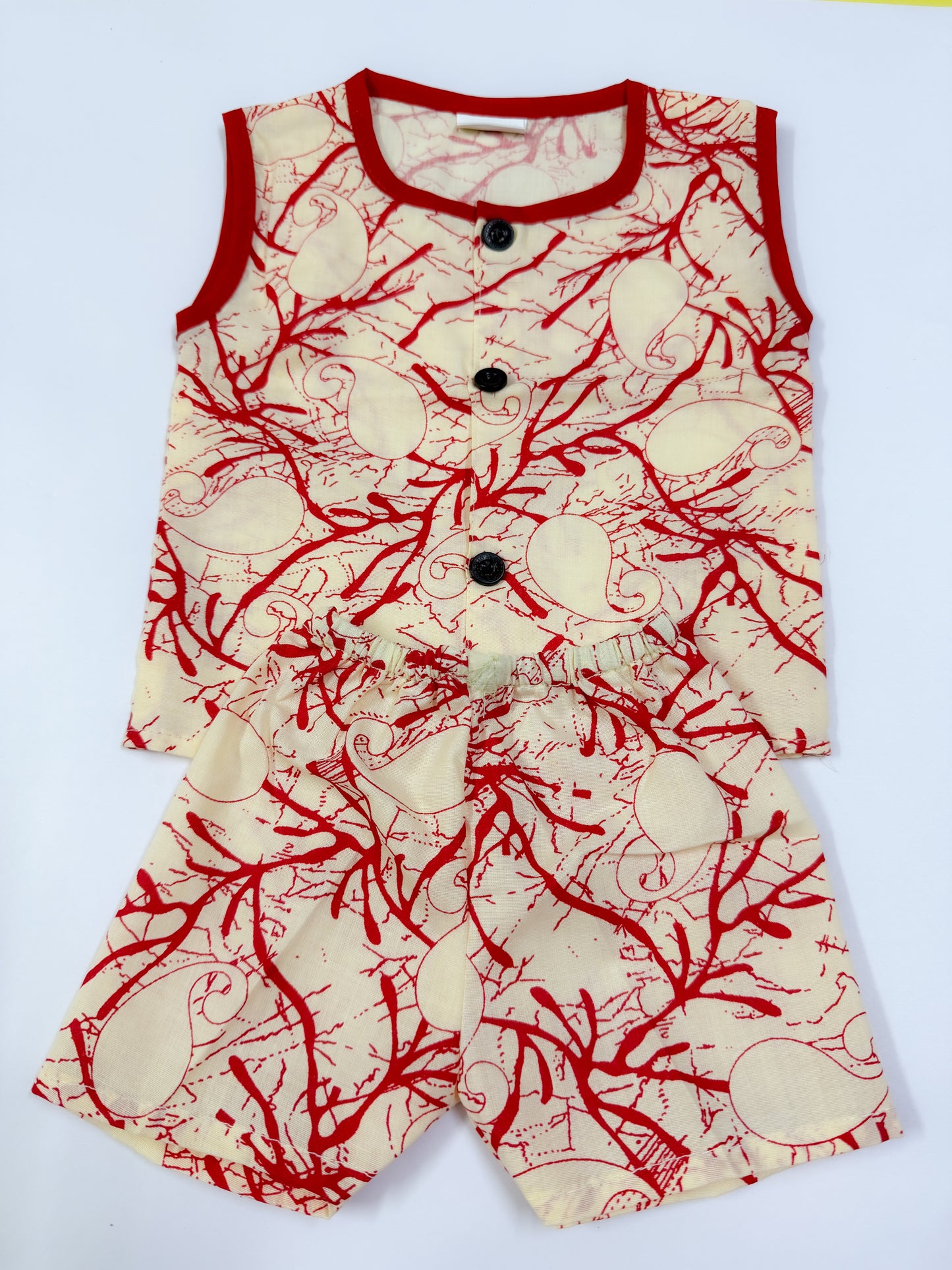 Unisex Baby Shorts & Sleeveless Vest Combo – Pack of 3