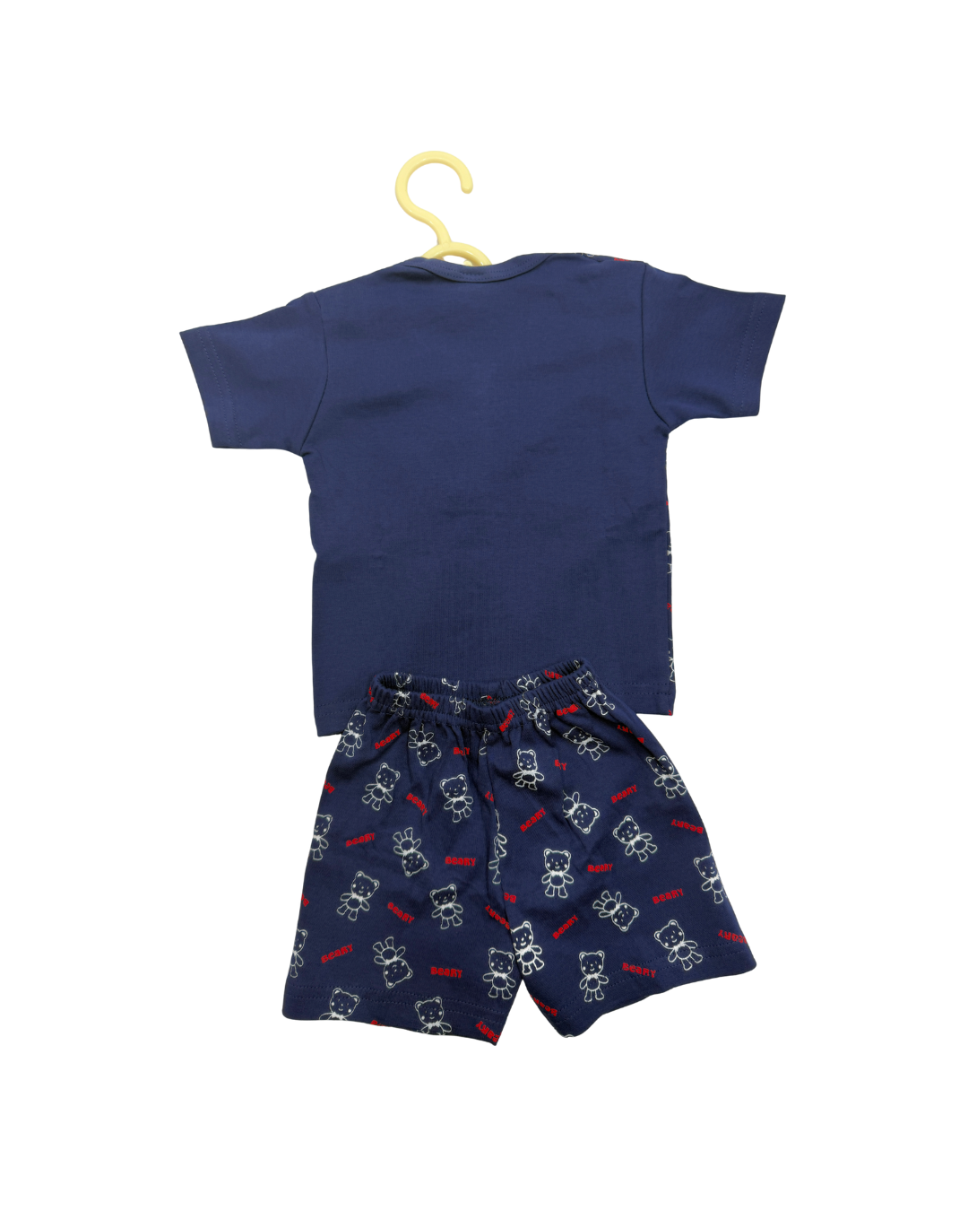 Beary NAVY BLUE Cotton Co-ord Set for Babies (3-6 Months) – Unisex
