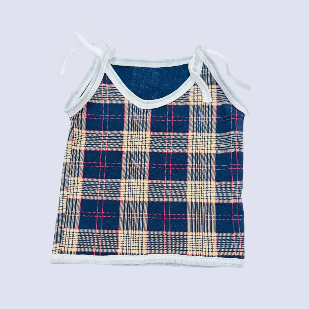 Mini Hug Girls Cotton Tie-Up Tops – Combo Pack of 4 (0–6 Months)