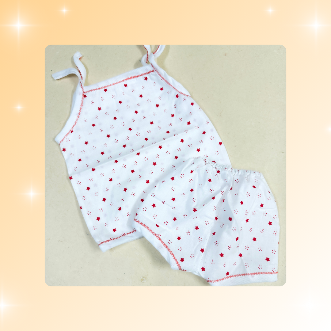 Baby Cotton Jhabla Combo Pack of 6 – 3 Shades (Red, Blue, Green) | Soft & Breathable | Unisex Baby Wear