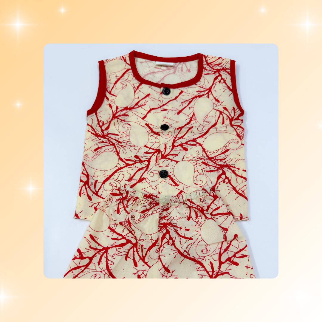 Unisex Baby Shorts & Sleeveless Vest Combo – Pack of 3