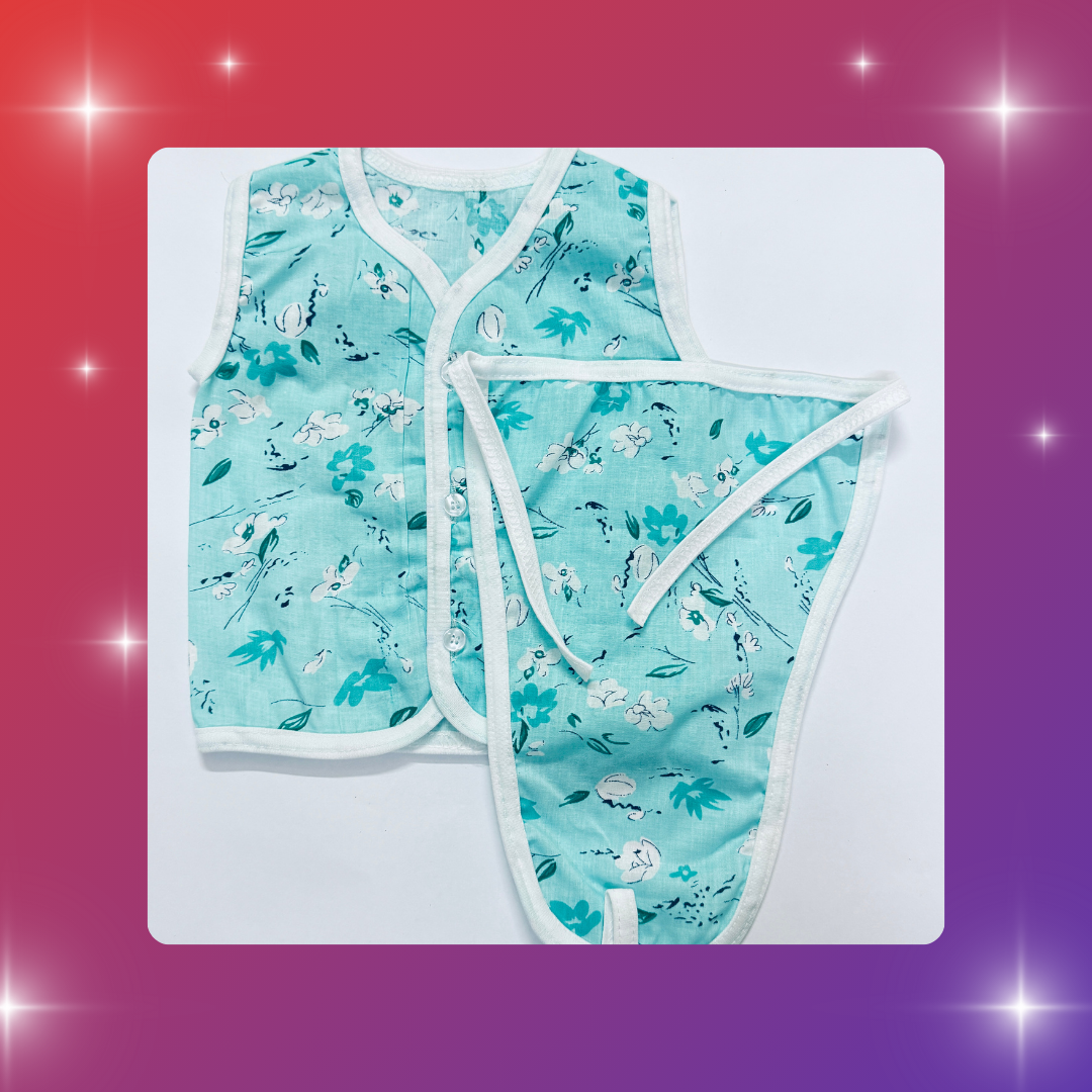 Premium Newborn Vest & Nappy Set – Combo of 6 (0–3 Months)