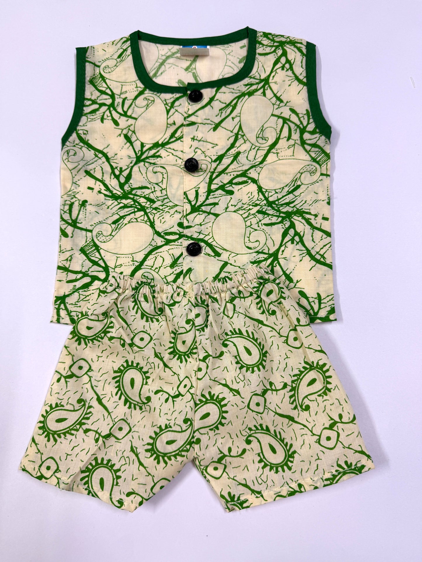 Unisex Baby Shorts & Sleeveless Vest Combo – Pack of 3