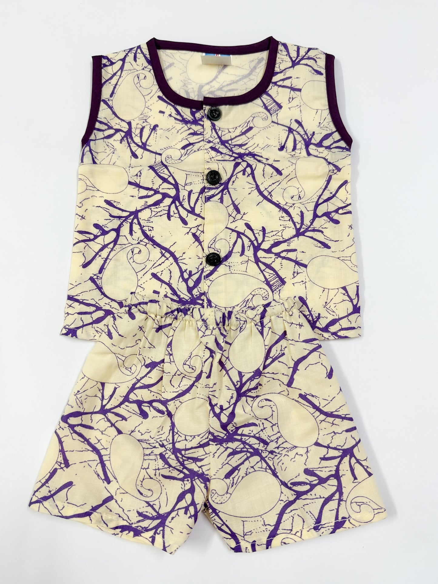 Unisex Baby Shorts & Sleeveless Vest Combo – Pack of 3