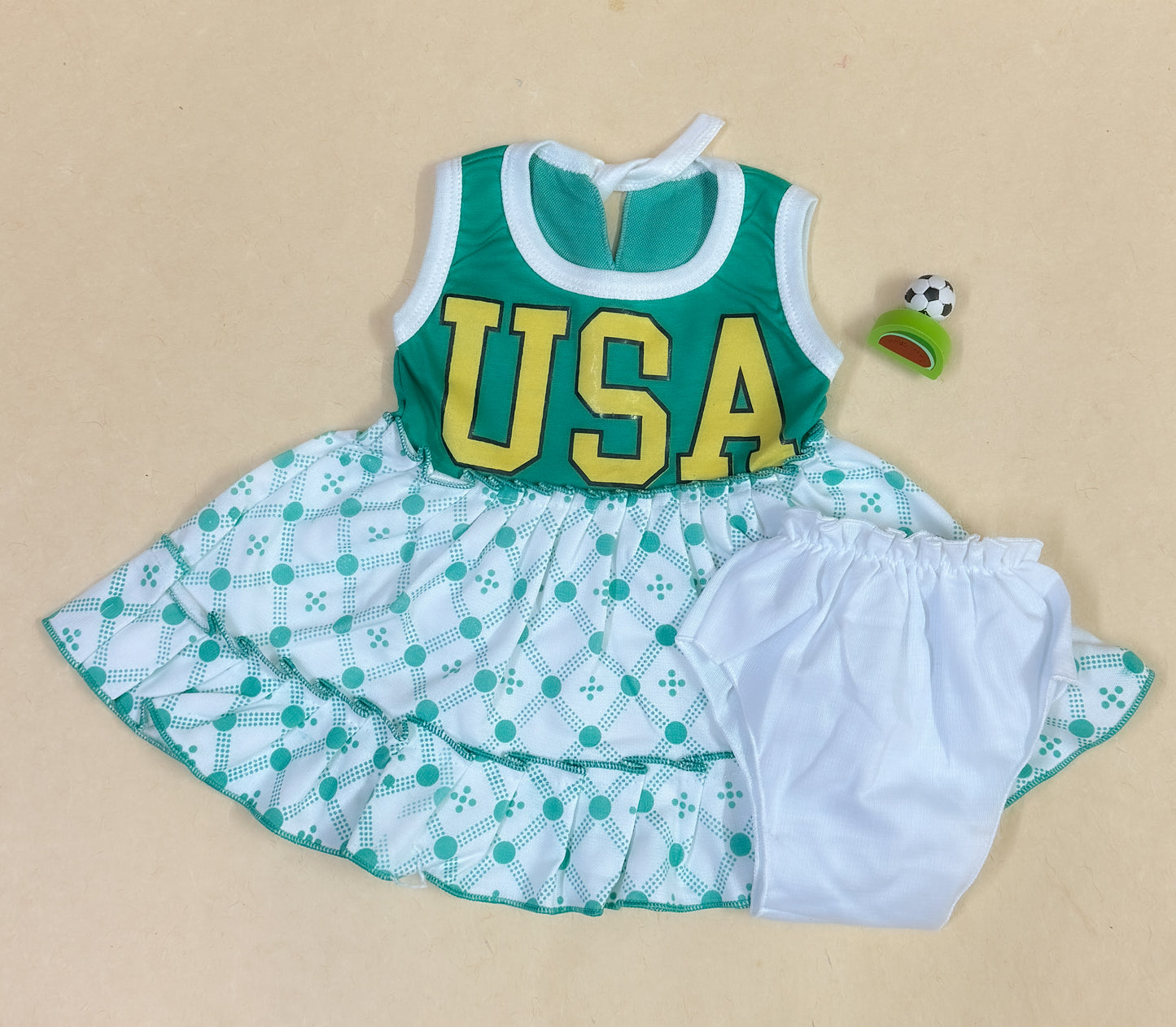 Baby Girl Sleeveless Dress Set