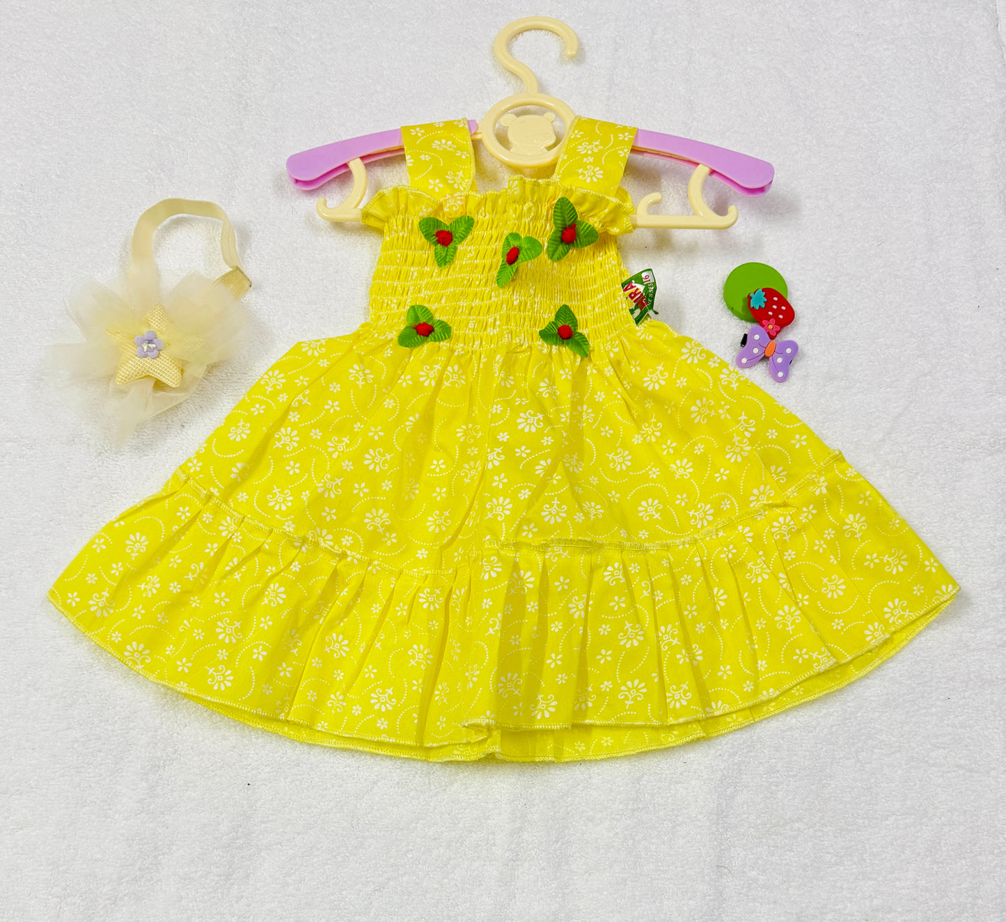 Cotton Sleeveless Summer Frock for Newborn