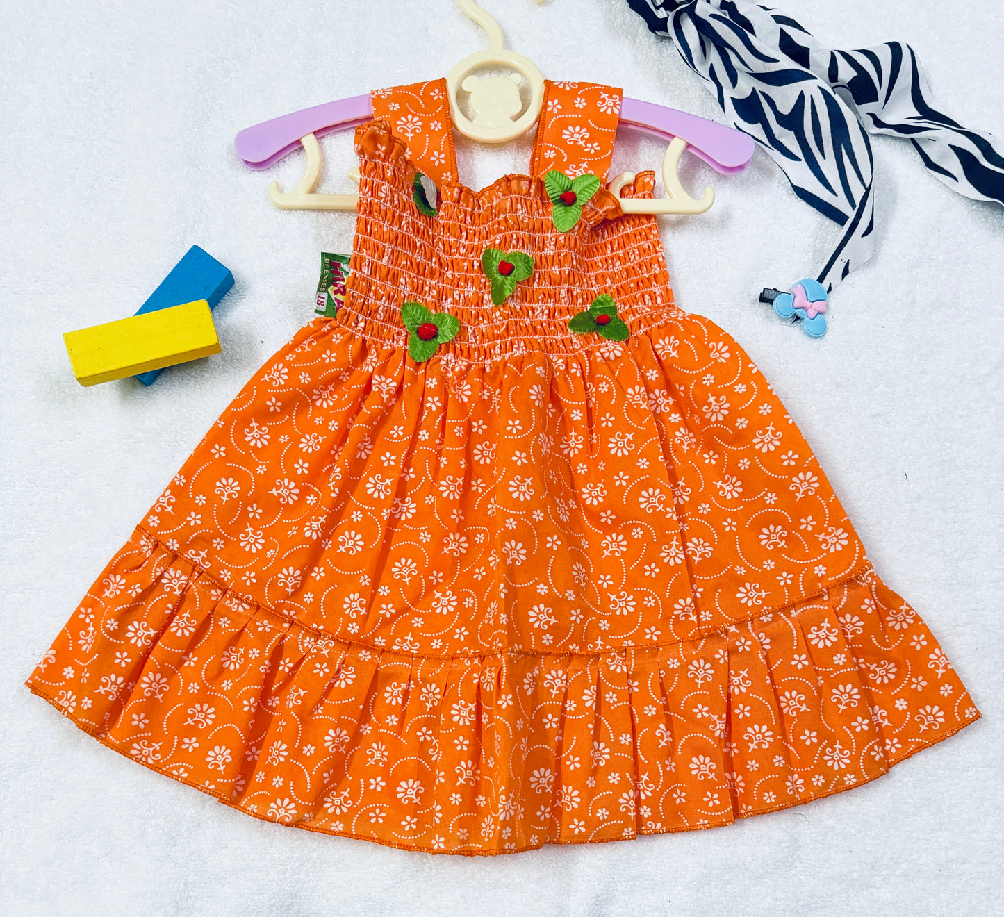 Cotton Sleeveless Summer Frock for Newborn