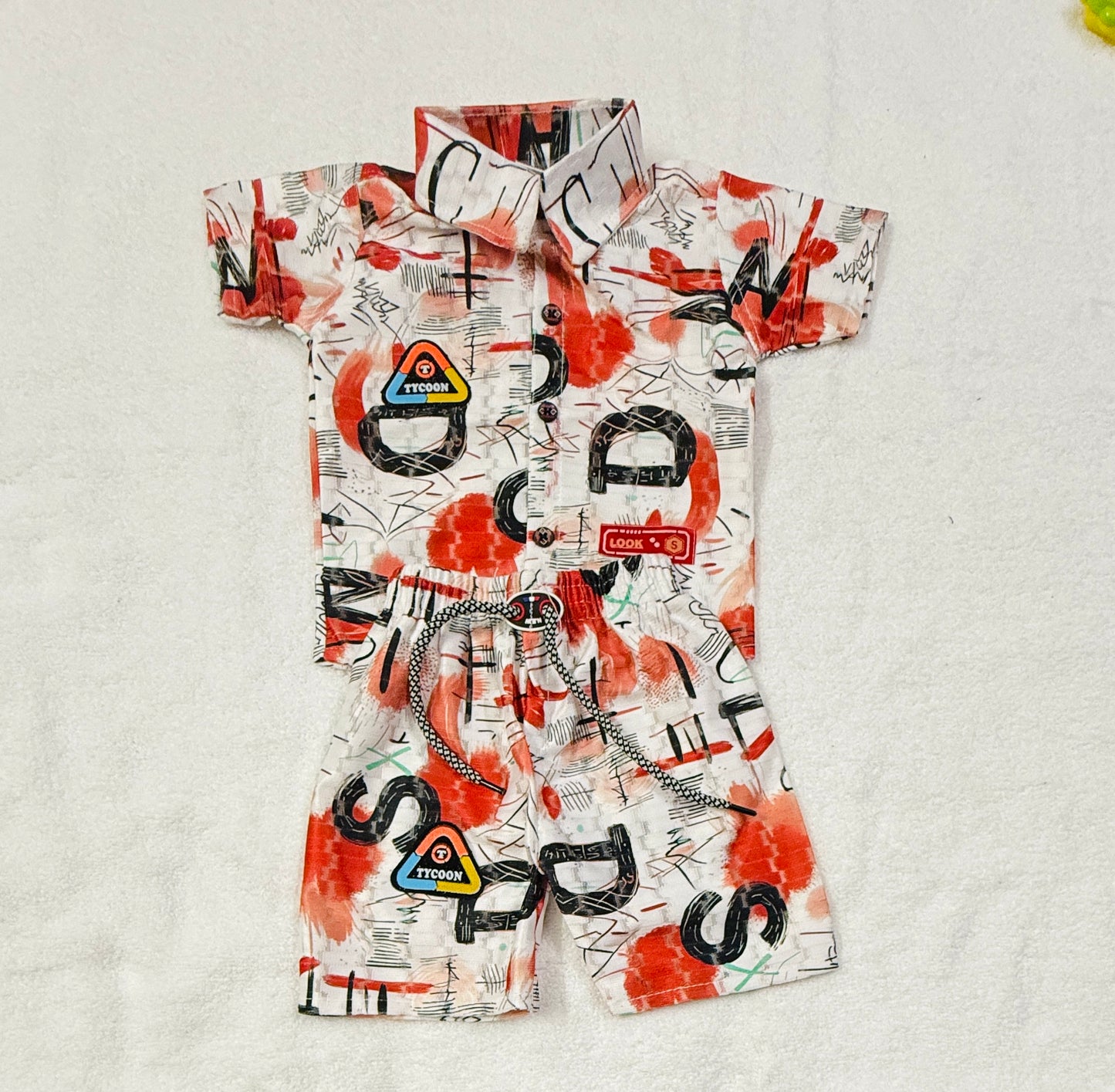 Baby Co-ord Set with Shirt & Shorts – 6 to 12 Months