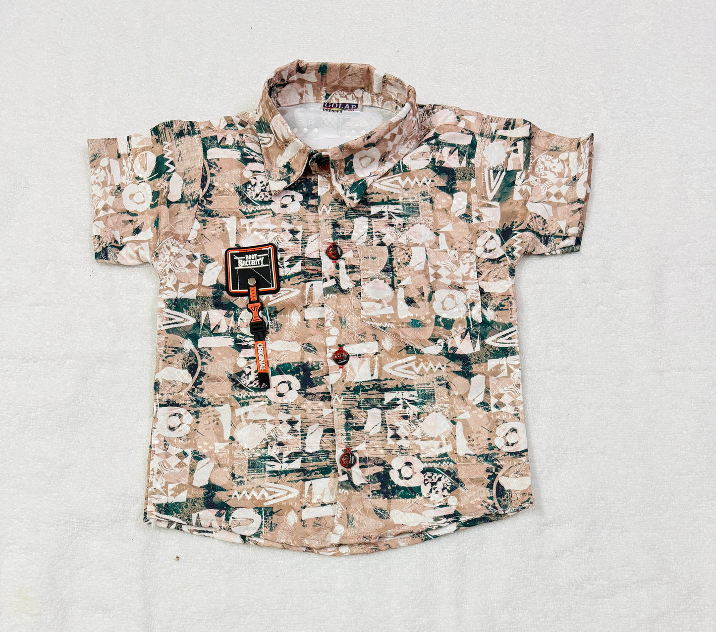 "Boys' Casual Shirt & Shorts Set