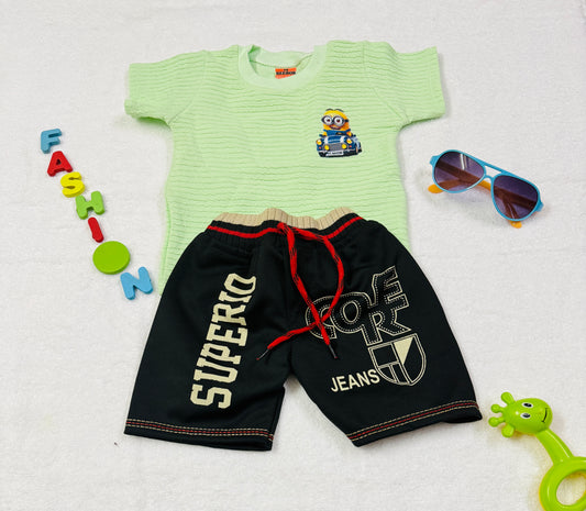 Boys/Girls Summer T-Shirt Minnion print & Shorts Set