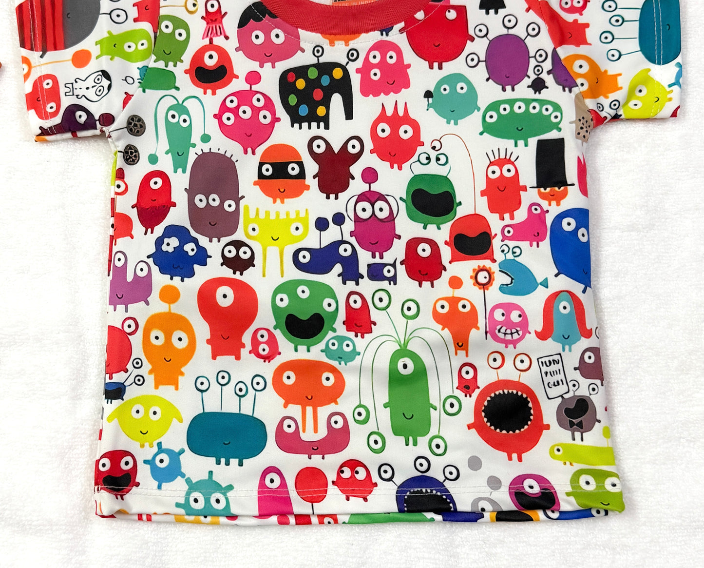 Baby Boy Printed T-Shirt & Shorts Set – Monster Fun Theme