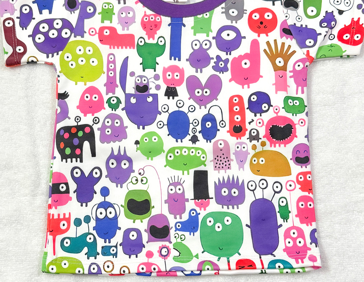 Baby Boy Printed T-Shirt & Shorts Set – Monster Fun Theme