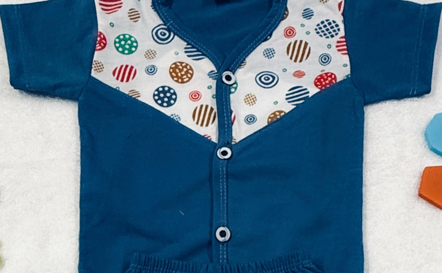 NewBorns Printed Button-Front Shirt & Shorts Set - Summer Wear