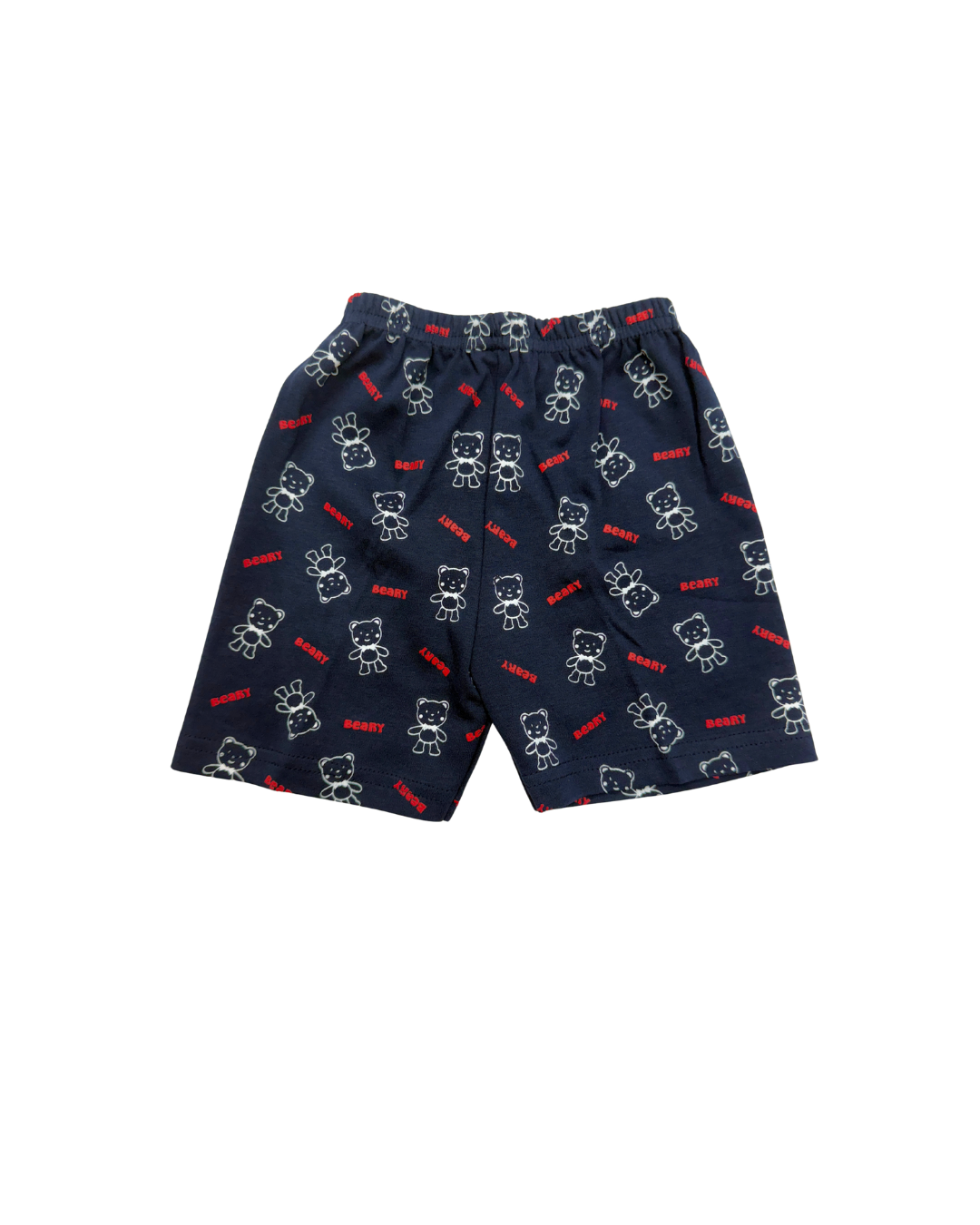 Beary Maroon NAVY BLUE Cotton Co-ord Set for Babies (3-6 Months) – Unisex